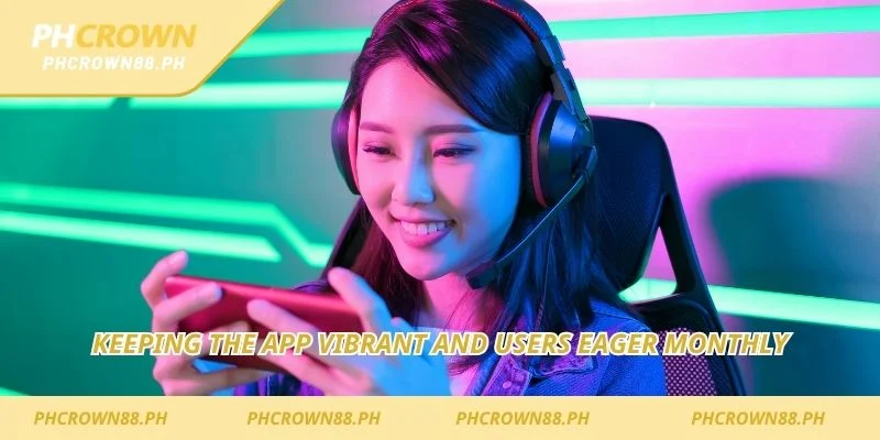 Keeping the app vibrant and users eager monthly
