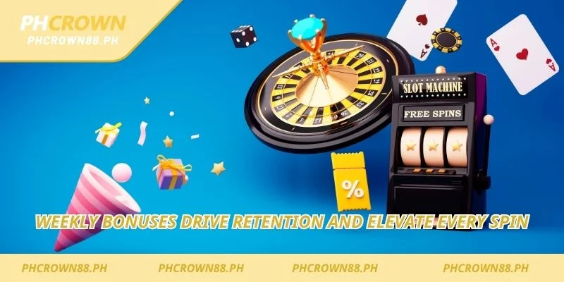 Weekly bonuses drive retention and elevate