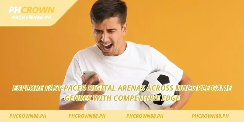 Explore fast-paced digital arenas across multiple game genres with competitive edge