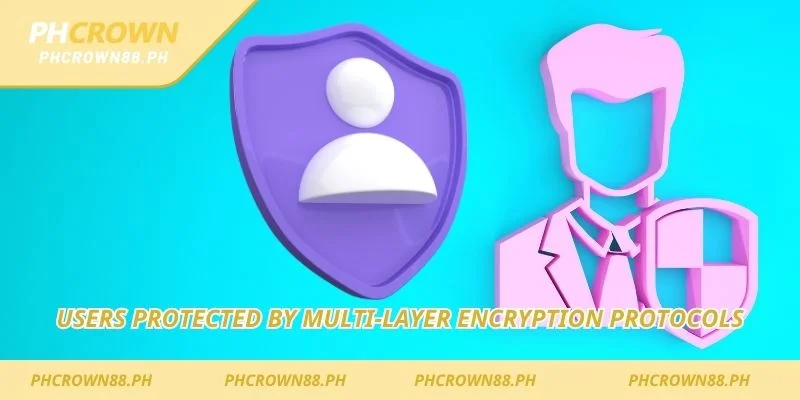 Users protected by multi-layer encryption protocols